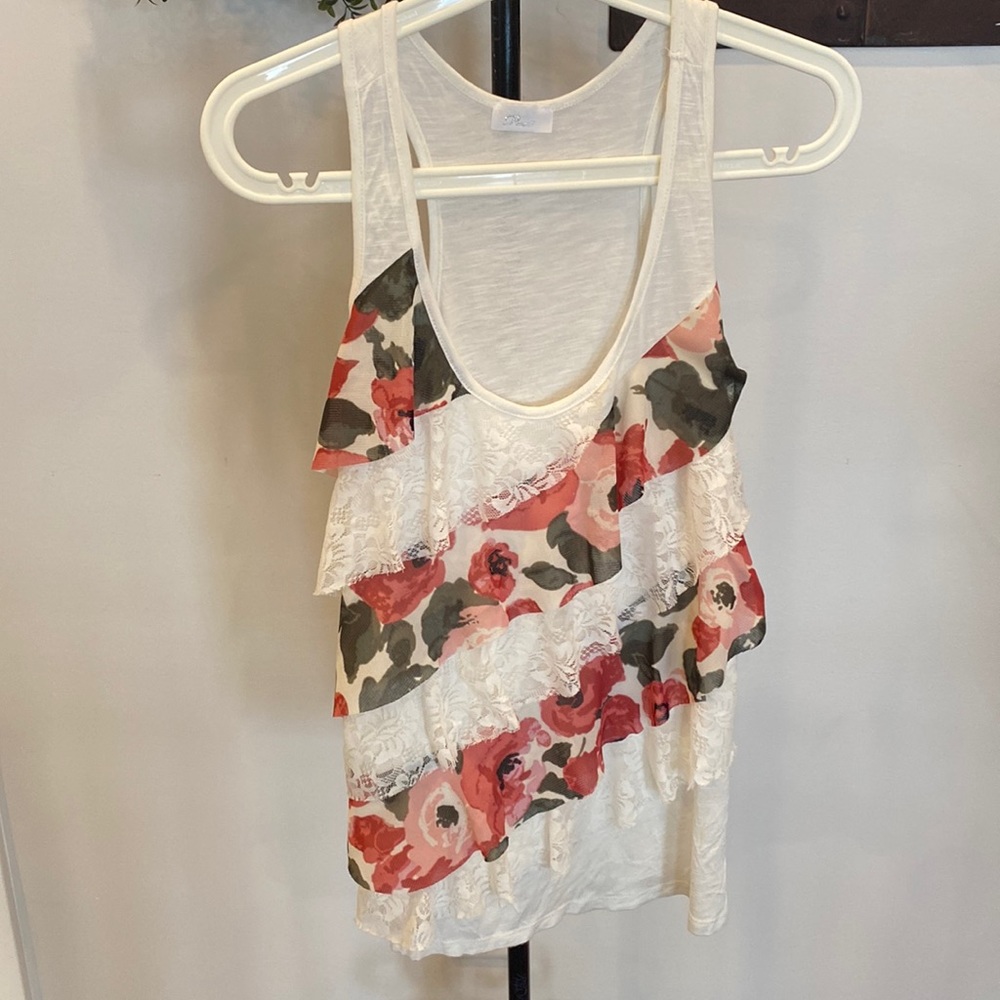 Ruffled tank